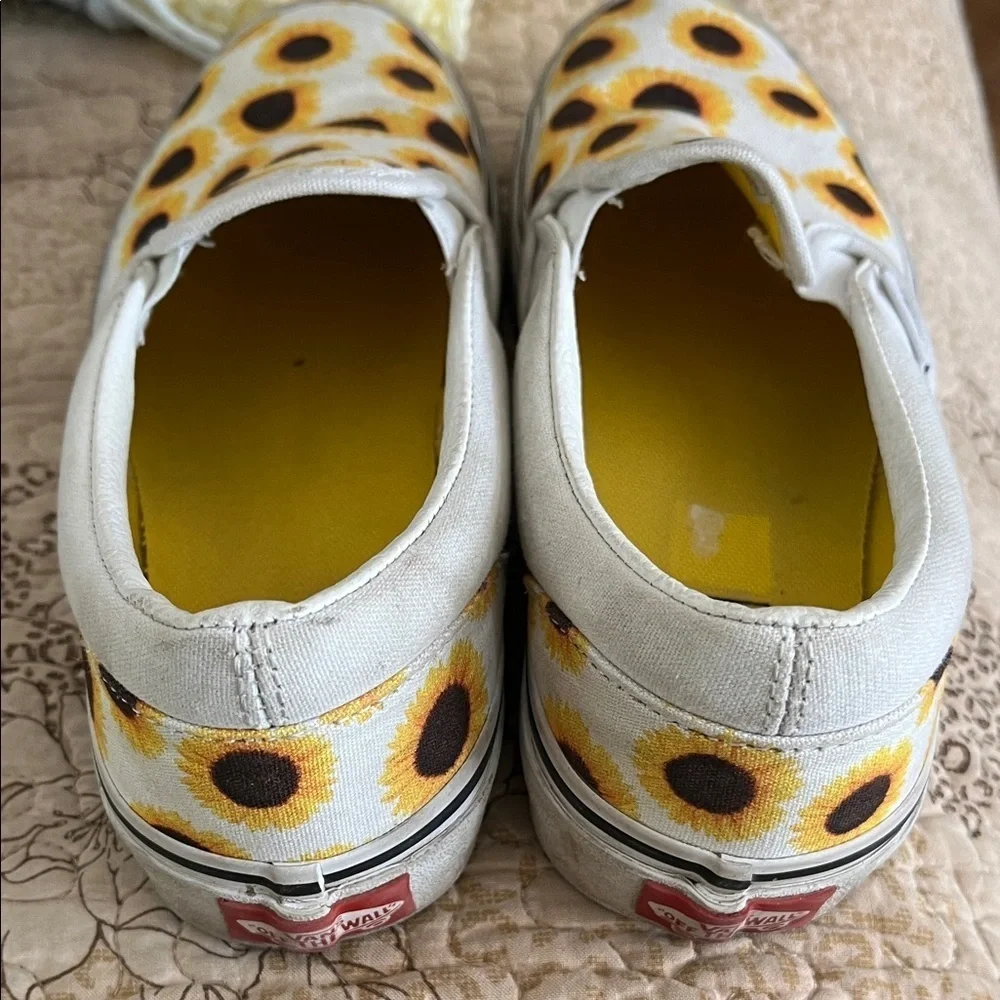 Vans Sunflower Slip-On Kids Shoes Size 3